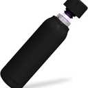 UV self-Cleaning and Water-Purifying Bottle TT-B02-18.6 Ounce Insulated Rechargeable Stainless-Steel Tumbler with Safety Lock Prevents Accidental Exposure Ideal for Outdoor and Emergency use (Black Noir)