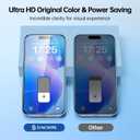 SYNCWIRE Privacy Screen Protector for iPhone 15 6.1''[2-Pack], Unbreakable True 28 Anti Spy Tempered Glass Saver Black [Easy Installation Frame] [9H Hardness] [Bubble Free] [Sensitive Touch]