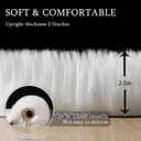 Faux Fur Small Rug 2 x 3 ft White Shaggy Sheepskin Machine Washable Fuzzy Area Rug Super Soft Fluffy Plush Carpet for Bedroom Living Room Floor Nursery Kids Room Bedside Rug