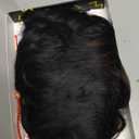 Short Curly Wigs for Black Women Pixie Cut Wig for Womens Short Hair Black Wig with Bangs Natural Wavy Synthetic Wigs for Black Women (Black mixed brown)