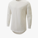 KLIEGOU Mens 100 Cotton Hipster Hip Hop Longline Crewneck T-Shirt Pre - Shrunk S-4XL
