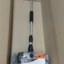 Carrand 93977 Flow-Thru 10" Quad Power Wash Soap Mixing Brush with 55" Aluminum Extension Pole , Black