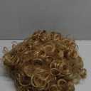 Wiginway Women Short Curly Heat Resistant Synthetic Hair Wigs Big Curly Dark Blonde Fashion Wigs 8 Inch