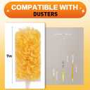 Heavy Duty Duster Refills, Unscented Disposable Dusters Kit for Cleaning Dusting Furniture Blind Ceiling Fan, Multi Surface 360 Feather Duster(25)