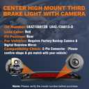 Center High Mount Third Brake Light with Upgrade HD Camera Compatible with 2020-2025 Ford Transit 150 250 350 350HD Single Rear Wheels Replace LK4Z13A613D