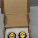 Engine Guard Saddlebag Guard Crash Bar Decorative Wheel M12 Screw Fit for Harley Touring Street Glide Road King Electra Ultra Softail Flat Out Tip Over Bar (Black Wheel with Yellow Slider)