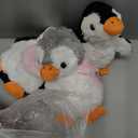 MaoGoLan 8 Pack Christmas Penguin Plush Toys 10 inch Arctic Stuffed Animals Bulk Stuffed Penguin Party Favors Classroom Decorations Valentine's Day Birthday Gifts for Kids Girls Boys