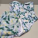 Womens One Piece Swimsuit with Cover Up Sarong Wrap Floral Bathing Suits 1 Piece Swim Suit with Beach Cover Up Set, X-Large
