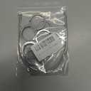 BiyrlyStainless Steel Keyrings,Round Key Rings for Flat Keychains For Home Car Office Keys Attachment (20pack Silver1.5-25mm)