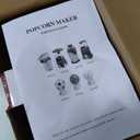 Popcorn Machine, Hot Air Popcorn Maker Kit Gift Box, Portable Home Popcorn Popper Machine, 10-Cup,Oil-Free,Retro Style,Compact and Cute