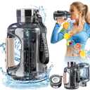 Hydrogen Water Bottle, 50.7 OZ/1.5L Large-Capacity Hydrogen Water Generator with SPE/PEM Technology, 6 Minutes Hydrogen Water Bottle for 1200ppb, Rechargeable Hydrogen Water Generator
