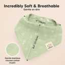 8-Pack Muslin Baby Bibs for Boys, Girls - Muslin Bandana Drool Bibs for Baby Girl & Boy, Drooling Newborn, Teething Toddler, Infant 0-36 Months, Soft Cotton Extra Absorbent (Wild Bloom)