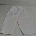 Unisex Kids Karate Pants White Cotton Blend Taekwondo Elastic Waist Lightweight Trousers
White. 140