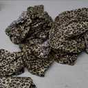 Martex Elegance 4-Piece Satin Sheets Set - Full Size, Leopard Print, Luxury Hotel Quality, Silky Soft & Smooth, Great for Hair & Skin (Brown)