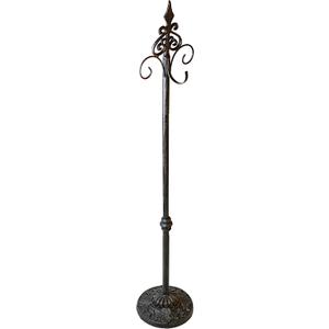 Mervkis Display Stand for Wreath Handbag Purse Standing Metal Wreath Hanger Holder on Floor (Bronze)