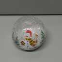 PHITRIC Christmas Decorations Indoor, 1 pcs Sparkling Snowman Globes with LED Lights and Timer, Tabletop Xmas Decor for Fireplace, Table, Home Decor Indoor