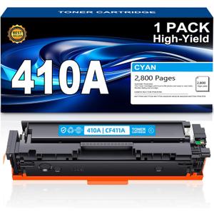 410A Toner Cartridge Cyan Replacement for HP 410A 410X CF411A to use with MFP M477fdw M477fdn M477fnw Pro M452dn M452nw M452dw Toner Ink (1 Pack)