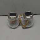 ROSHWEY Solar Lantern, 2 Pack Outdoor Lanterns with 30 LED Waterproof Garden Decor Patio Solar Lights Outdoor Decorative Backyard Outdoor Hanging, Warm Light