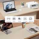 Aothia Faux Leather Desk Mat Large Mouse Pad, Non-Slip PU Leather Blotter, Waterproof Writing Surface for Office and Home (Beige, 47.2" x 23.6")