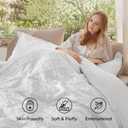 Bedsure Boho Oversized King Duvet Cover - White Breathable & Soft Boho Bedding, Machine Washable Comforter Cover for All Seasons, Includes 1 Duvet Cover 120"x98" with 2 Pillow Shams & Zipper Closure