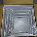 Redants 6 PCS Buffet Risers, Large Food Risers for Buffet Table, Food Display Risers for Party, White Acrylic Boxes Dessert Table Display Set, Risers Display Stands (Size 10" 9" 8" 7" 6" 5", White)