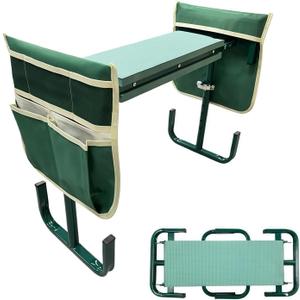 15-20 Inch Adjustable Garden Kneeler and Seat, Foldable Garden Kneeler, 15.7-20.5 inches