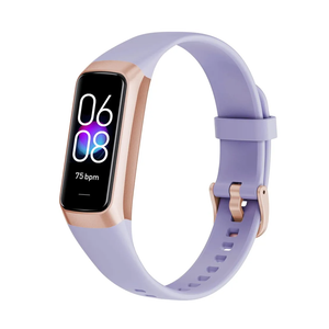 Fitness Tracker with 24/7 Heart Rate Blood Oxygen Sleep Monitor,Activity Tracker with 1.1" AMOLED Touch Color Screen, Multiple Sport Modes Step Counter,IP68 Waterproof for Women Men, Color: Purple