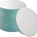 Juvale 50 Pack Small Round Mirrors for Crafts - 4 Inch, for DIY Home Projects, Decorations, Arts and Crafts Supplies