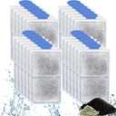 driamor 24 Pack PF-S Filter Cartridges Compatible with PF10 Power Filters, Small Fish Tank Filters Cartridge Replacement with Zeolite