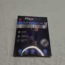 Calf Compression Sleeves for Men and Women - Footless Compression Socks Support for Varicose Vein, Nursing, Pregnancy, Running - PhysFlex Leg Sleeve Brace for Shin Splints, Pain Relief (Black,Large)