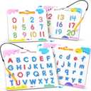 JoyCat Magnetic Letter and Number Tracing Board Set, Double Sided Alphabet & Numbers Board for Toddlers, ABC Uppercase & Lowercase Practice, Math Learning, Preschool Educational Gift Toys for Kids