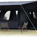 Extra Large Tent 12 Person,Family Cabin Tents,2 Rooms,Straight Wall,2 Doors 4 Windows with Mesh,Waterproof,Double Layer,Big Tent for Outdoor,Picnic,Camping,Family Gathering
