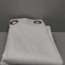 White Linen Curtains, Sheer Curtains 108 Inches Long, Light Filtering Semi Sheer Drapes 2 Panels Set, Elegant Grommet Top Window Treatments for Living Room/Bedroom/Dining Room, White, 55"W x 108"L (Pack of 2)