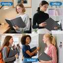 SUNEE 3 Ring Binders 1 Inch 12 Pack, Clear View Three Ring PVC-Free (Fit 8.5x11 Inches) for School or Office Supplies, Black
