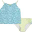 Hurley Girls Tankini 2-Piece Swimsuit (Turquoise Waves/Cool Matcha)