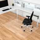 Office Chair Mat for Hard Floors, 35 x 55 Large Floor Protector Mats, Easy Rolling Desk Chair Mat for Hardwood, Clear, Easy to Clean (Rectangle)