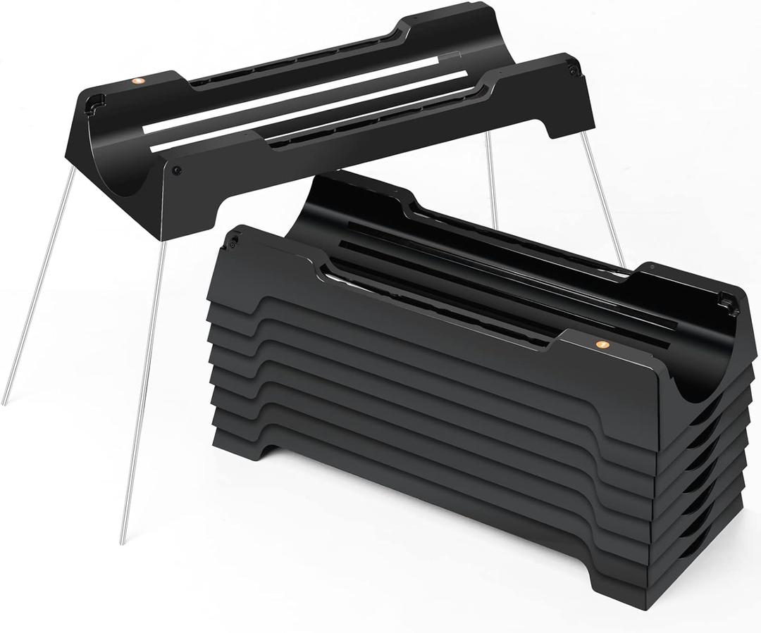 RV Sewer Hose Support,Sewer Hose Drain Support Kit,9 different heights Works Over Uneven Terrain For Increased Drainage,Adapts to a 10ft,15ft or 20ft Sewer Hose Kit,Black-10Ft