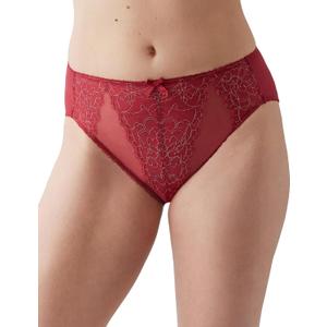 Wacoal Women's Retro Chic Hi-Cut Brief Pant (Red, XXL)