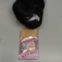 Black Wig With Bangs Bob Synthetic Curly Wigs Natural Shoulder Length Wig 12 inch for Women Girls Daily Use Colorful Wigs