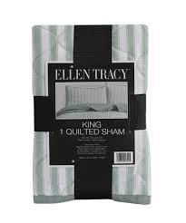 Ellen Tracy™ Stripe Single King Quilted Sham - Green, King