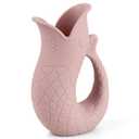 Baby Bath Rinse Cup, Silicone Shampoo Washing Rinse Cup for Kids, Bath Rinse Cup with Handle (Blush)