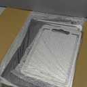 3pcs 100% Pure Titanium Cutting Boards with Juice Groove, Double-Sided Non-Toxic Chopping Boards for kitchen Meat, Vegetables and Fruits, Dishwasher Safe, Grey (17.32x11.8in, Gray)