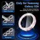 For Samsung Galaxy S26 Camera Lens Protector Bling, Anti-Scratch Glitter Diamond Individual Lens Cover, HD Clear Tempered Glass Lens Protector Fits