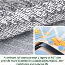 99% Aluminet Shade Cloth, 16x20 FT Heat Reflective Tarp for Blocking Sun