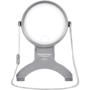 Hands Free Chest Rest LED Magnifier - Neck Wear Visual Aid Illuminated Magnifying Glass for Low Vision & Visually Impaired Seniors - Portable - Gifts for Mom, Dad, Grandmother, Women, Men