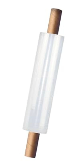 The Boxery 20" x 1000' -Cast Stretch Wrap with Handles – 80 Gauge Clear Film – Extended Core Hand Wrap for Smooth, Quiet, Heavy-Duty Wrapping