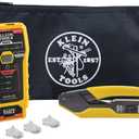 Klein Tools VDV026-813 RJ45 Ethernet Cable Tester and Crimper Kit, Pass-Thru Technology, Includes Connectors for Cat5e/CAT6 Data Applications, Pack of 50