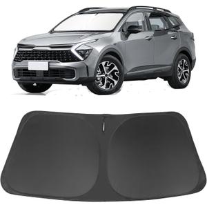 Windshield Sun Shade Custom Fit for 2023 2024 2025 2026 Kia Sportage Accessories Foldable Sunshade Sun Blocker Protect Car from Sun Rays & Heat Damage Keep Your Car Cooler