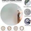 KESPEN Frosted Window Privacy Film Heat Control UV Sun Blocking Glass Stickers Static Cling Non Adhesive Door Coverings Decals for Bathroom Home Office, Frosted, 23.6 Inch X 6.5 Feet