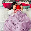 Bedsure GentleSoft Fleece Throw XL Blanket Light Purple - 300GSM Soft Lightweight Plush Cozy Blankets for Bed, Sofa, Couch, Travel, Camping, 50x70 inches